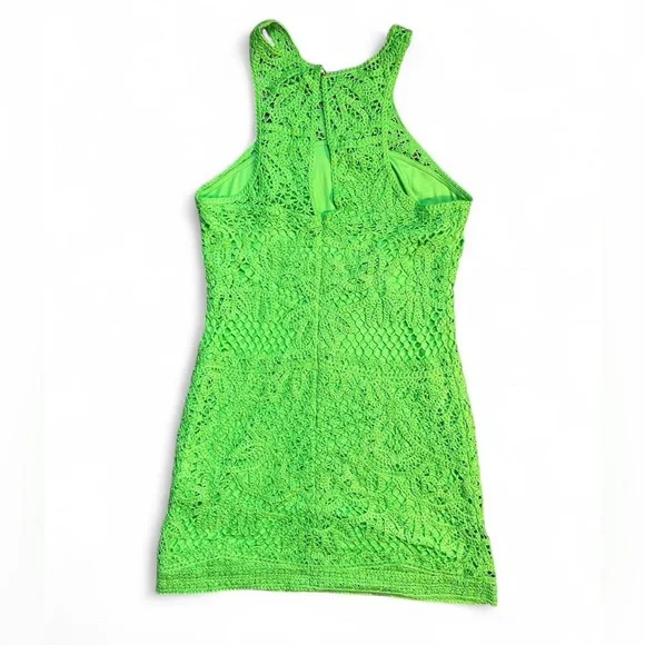 Lilly Pulitzer Bright Green Crochet Dress - Picture 2 of 7